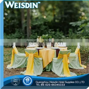 Hot Sale Weddingtable Cover Overlay Backdrop Sash Table Skirt Band Buckle Napkin Ring Charger Plate Wholesale Chair Cover thumbnail-4