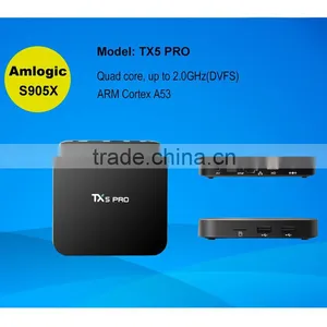 TX5 Pro Android 6.0 Marshmallow Amlogic S905X Quad Core Kodi 16.1 TV Box 2GB RAM 16GB ROM thumbnail-1