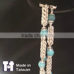New Design Double Layer Manual 925 Sterling Silver Bracelet thumbnail-2