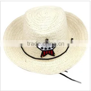 Fashion Style High Quality Straw Wholesale Kids Cowboy Hats Quality Choice thumbnail-3