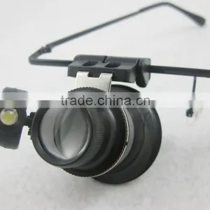 High Quality Optical Lens 2 LED Glasses Magnifier Wholesale for Repairing ,working,reading thumbnail-2
