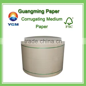 Hot Sell 120gsm Fluting and Testliner Paper Medium Fluting Paper Corrugated Paper Roll thumbnail-1