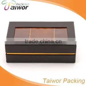 Brown PVC Window Macaroon Cardboard Paper Packaging Boxes thumbnail-1