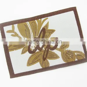 High Density Damask Poly Woven Main Label thumbnail-1