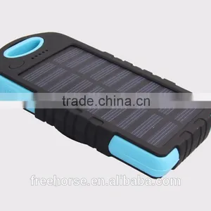 Manufacturer China,8000mAh Solar Power Bank Charger Solar Cell Phone Charger With Led Light thumbnail-2
