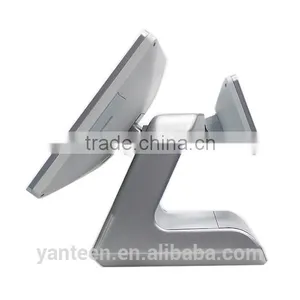 Silver Color 15inch Supermarket All in One Touch Screen POS System With Aluminum Alloy Casing thumbnail-3