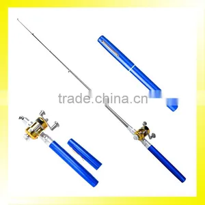 1.0 Meter Blue Pen Fishing Rod Combo thumbnail-1