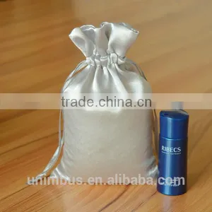 Hot Sale Custom Small Hair Extension Satin Drawstring Bag thumbnail-3