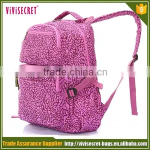Purple European and American Style Fashion Women Hiking Backpack thumbnail-1