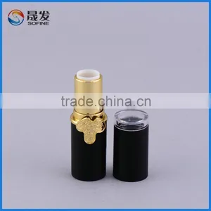 Durable Elegant Black Plastic Empty Lipstick Tube Container for Cosmetic Makeup thumbnail-2