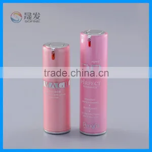 Light Pink Color Pretty Double Wall Plastic Cosmetic Lotion Bottle thumbnail-1