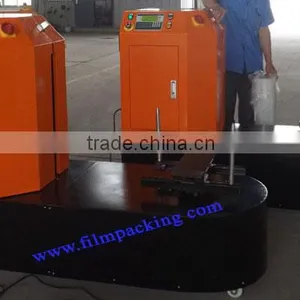 Airport Luggage Wrapping Machine With Stainless Steel Turntable thumbnail-5