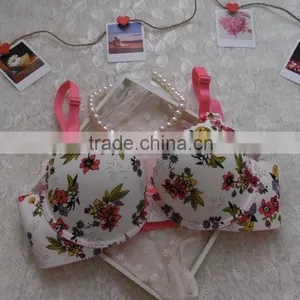 Colorful One Piece Seamless Push up Cup Bra Girls Underwear thumbnail-1