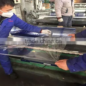 2016 China Jiangsu Supply Normal Clear Blue PVC Film Rolls For Plastic Bags thumbnail-2