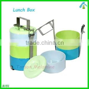 4 Layers Melamine Lunch Box With Steel Handle , Restaurant Double Layer Lunch thumbnail-1