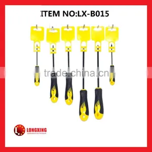 Factory Supply High Quality Cr-V Screwdriver With Rubber Grip Handle LX-b015 thumbnail-1