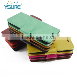 Various Color High Quality PU Leather Flip Wallet Phone Case For IPhone 7 With Card Slots thumbnail-1