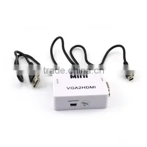 Mini VGA TO HDMI Converter , Vga2hdmi Converter Dengan With Audio 1080P 3D Projectors thumbnail-1