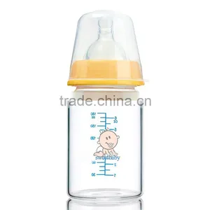 150ml Standard Size High Borosilicate Glass Baby Feeding Bottle thumbnail-2