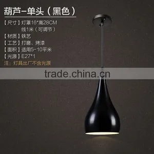 Modern Adjustable Black Painting Iron Drop Light, Popular Compact Iron Pendant Lighting,vintage Simpe Coffee Shop Lamp thumbnail-1