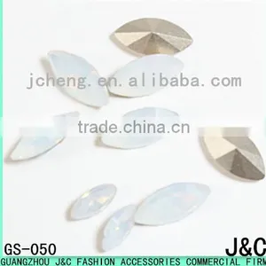 7*15 Horse Eye Shaped Crystal Jelly Decorative Glass Beads thumbnail-1