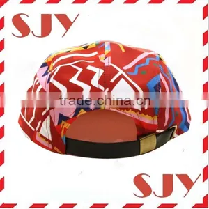 Blank Wholesale Custom 5 Panel Snapback Hat thumbnail-4