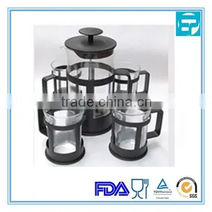 600ml Stainless Steel Glass Coffee French Press thumbnail-3