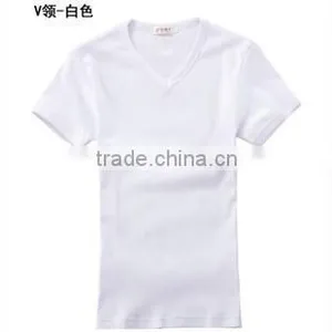 Chinese Factory Cheap Cotton Plain White T-shirts thumbnail-1