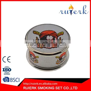 Space Alloy Tobacco Weed Grinder Herb Spice Pollen-Grinder Crusher Hand Crank 855-1 thumbnail-1
