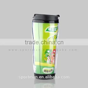 Non-spill Stainless Steel Travel Mug With Logo Imprint 16oz Paper Insert Coffee Mug Vacuum&thermos Flask Mug thumbnail-2