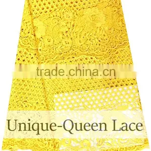 2016 Fashion African Embroidery Cord Lace/guipure Lace Fabric/african Cupion Lace Fabric /guipure Lace Fabric Royal Blue thumbnail-5