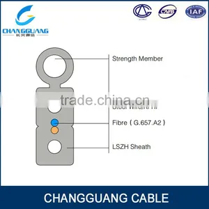 China Cable Manufacturer Changguang Self Supporting Bow Type Drop Cable Fiber Patch Cable FTTH Single Mode thumbnail-5