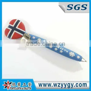 National Flag Shape Swing Soft Pvc Pen thumbnail-1