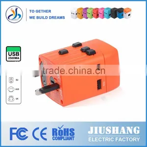 China Factory Using Imported Raw Materials Double USB 2500MA Universal Power Travel Adapter thumbnail-6