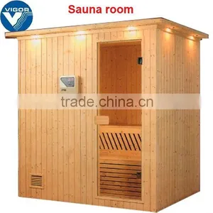 China Factory Popular Top Selling Russian Sauna Room With Different Kind of Wood for Choose thumbnail-1