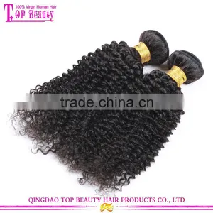 Factory Price Kinky Curly Human Hair Weft High Quality Peerless Peruvian Hair Weft thumbnail-3