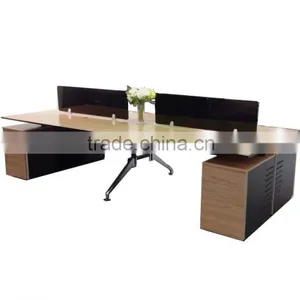 Modern Design Office Table For 4 Person, 4 Seat Office Workstation, One Set For 4 Seater thumbnail-1