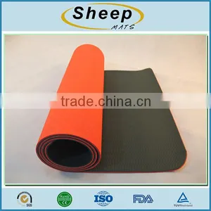 Custom Anti Slip Printed TPE Folding Eco Friendly Yoga Mat Fabric thumbnail-2