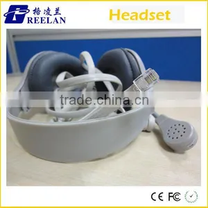 2016 New Quality Headset Headphone Earphone for Digital Language Lab Equipment System RJ11 Port thumbnail-2