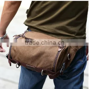 Male Canvas Waist Bag Outdoor Sport Single Shoulder Bag Casual Travel Bag thumbnail-1