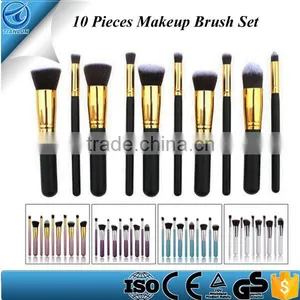 10Pcs Cosmetics Foundation Blending Blush Face Powder Brush Professional Makeup Brush Set thumbnail-1