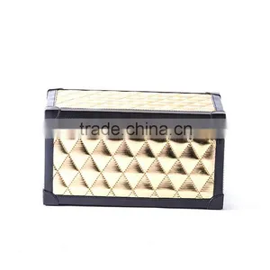 Chinese Factories Wholesale Custom High-grade Leather Dressing Case, Golden Gift Box thumbnail-3