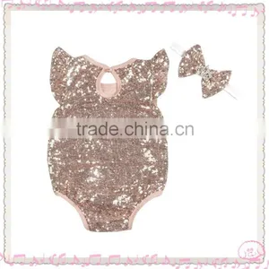 Baby New Model Sequin Romper Baby Romper in Stock From Kapu Garment thumbnail-1