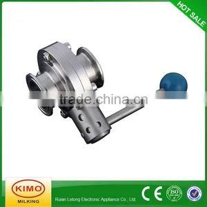 Modern Butterfly Brass Ball Valve,Milk Valve thumbnail-1