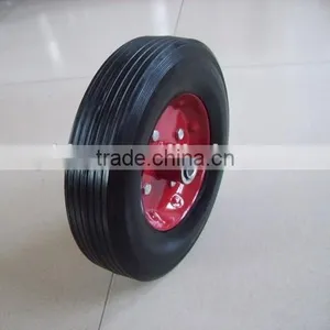 Solid Rubber Tyre Tire 10 Inches Airless Wheel for Tool Carts Kid Carts Wheel Non-inflatable thumbnail-2