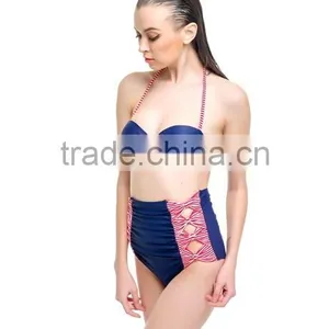2016 Trendy Stylish Girls High Waist Bikini thumbnail-5