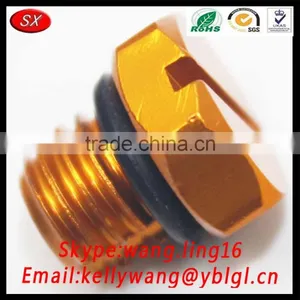 Dongguan Factory OEM Hot Sale New CNC Turning Billet Air Bleeder Screws For GM 2001-2016 Diesel Gold Fuel Filter thumbnail-1