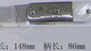 Small Folding Damascus Pocket Knife thumbnail-6