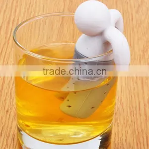Tea Filter Tea Bags Bath Villain Silicone Tea Strainer Creative Tea thumbnail-4