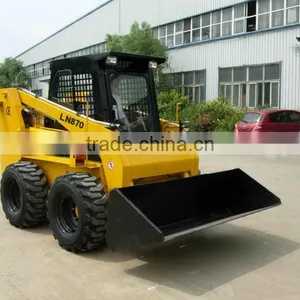 Skid Steer Loader(1000kg+80hp+0.5m3+Imported Hydraulic System+Closed Cabin) thumbnail-1